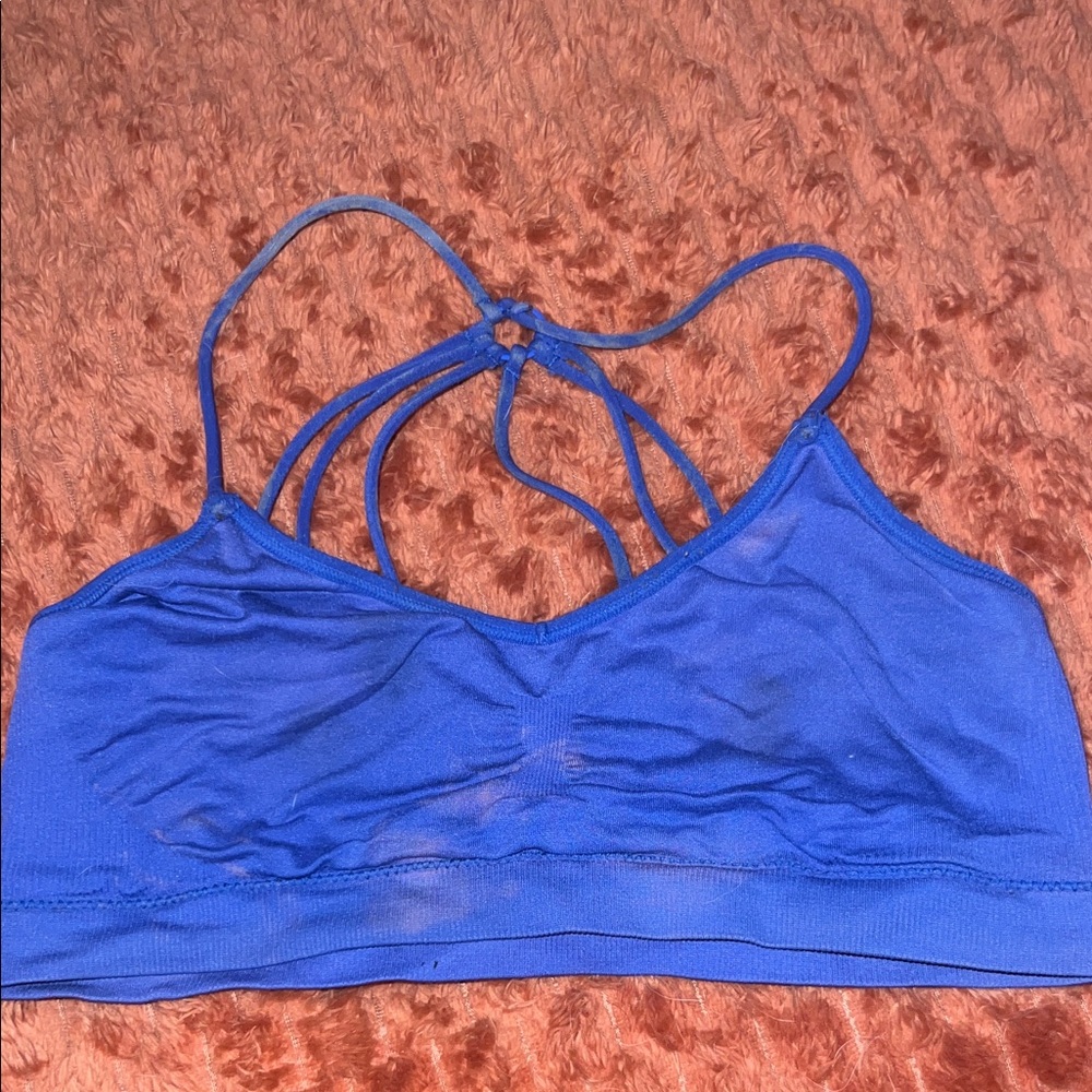 Joe Boxer Vibrant Blue Strappy Sports Bra